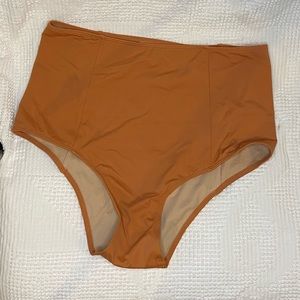 Kortni Jeane Cashew High Cut Bottoms Sz M EUC